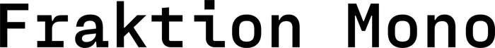 Fraktion Mono font preview