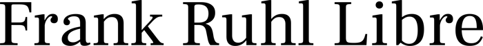 Frank Ruhl Libre font preview