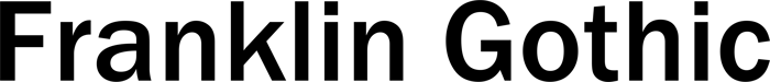 Franklin Gothic font preview