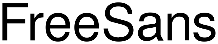 FreeSans font preview