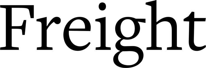 Freight Text font preview