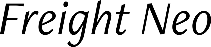 Freight Neo font preview