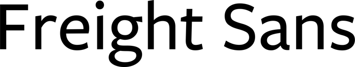 Freight Sans font preview
