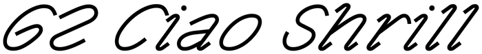 G2 Ciao Shrill font preview