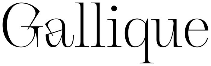 Gallique font preview