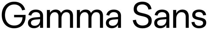 Gamma Sans font preview