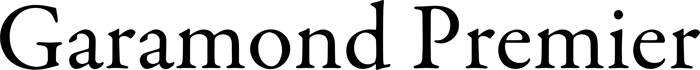Garamond Premier font preview