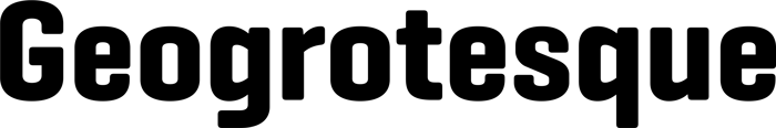 Geogrotesque font preview