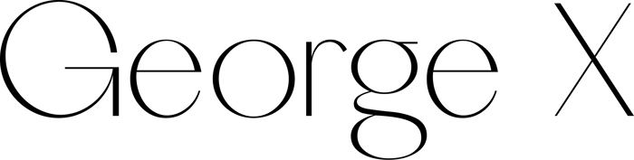 George X font preview
