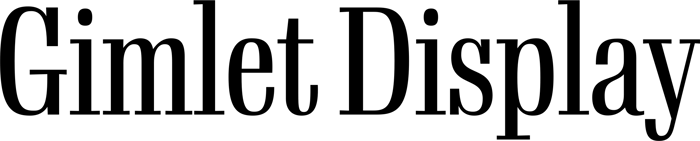 Gimlet Display font preview