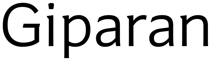 Giparan font preview