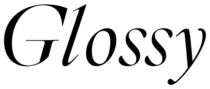 Glossy font preview