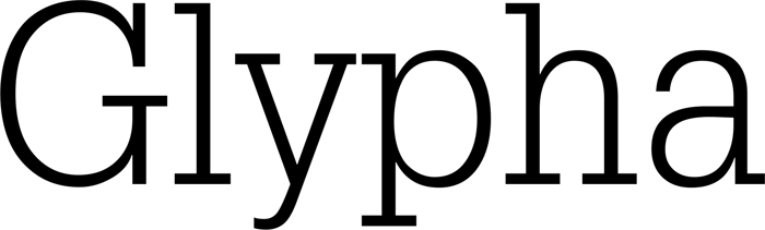 Glypha font preview