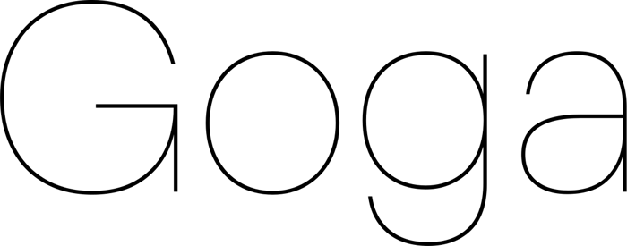 Goga font preview