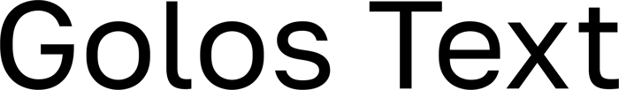 Golos Text font preview