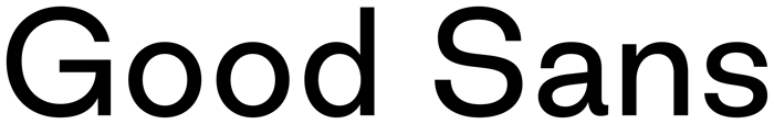 Good Sans font preview