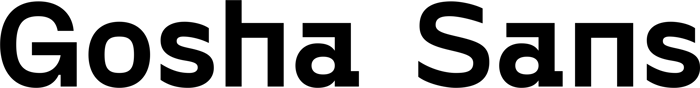Gosha Sans font preview
