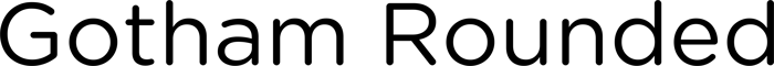Gotham Rounded font preview