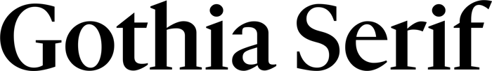 Gothia Serif font preview