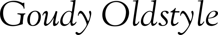 Goudy Oldstyle font preview
