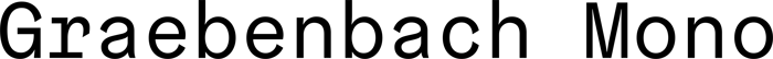 Graebenbach Mono font preview