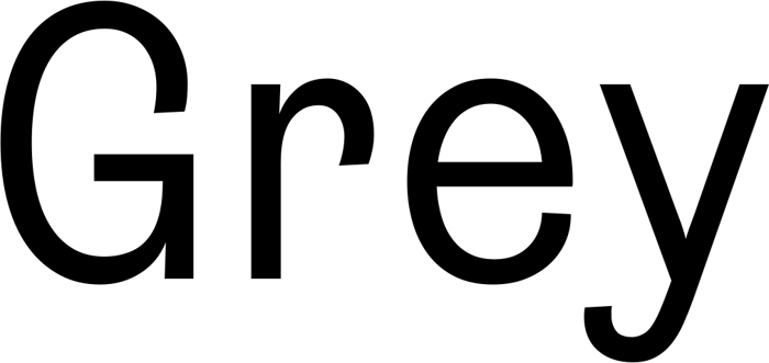 Grey font preview