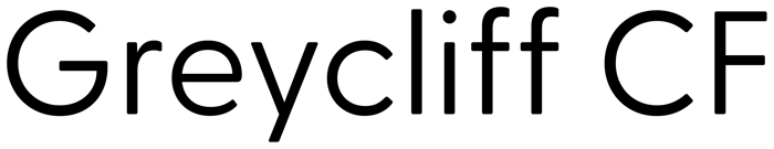 Greycliff CF font preview