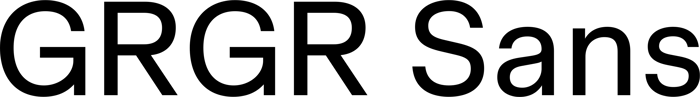 GRGR Sans font preview