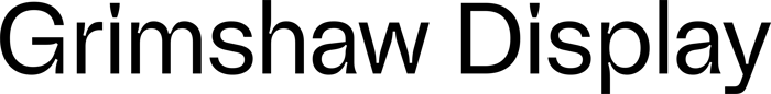 Grimshaw Display font preview