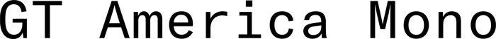 GT America Mono font preview