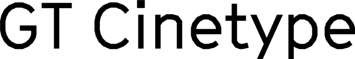 GT Cinetype font preview