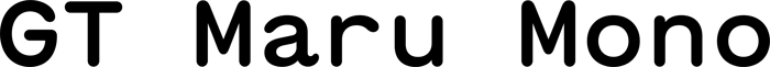 GT Maru Mono font preview