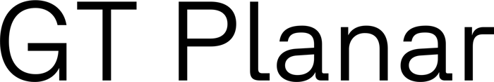 GT Planar font preview