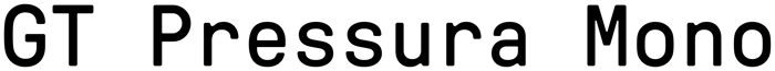 GT Pressura Mono font preview