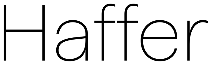 Haffer font preview