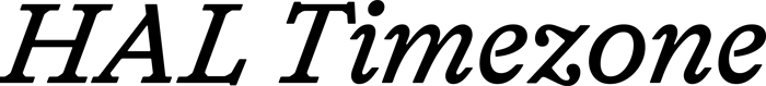 HAL Timezone font preview