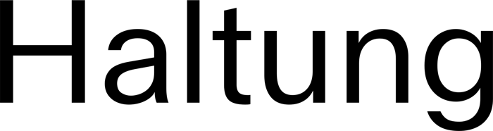 Haltung font preview