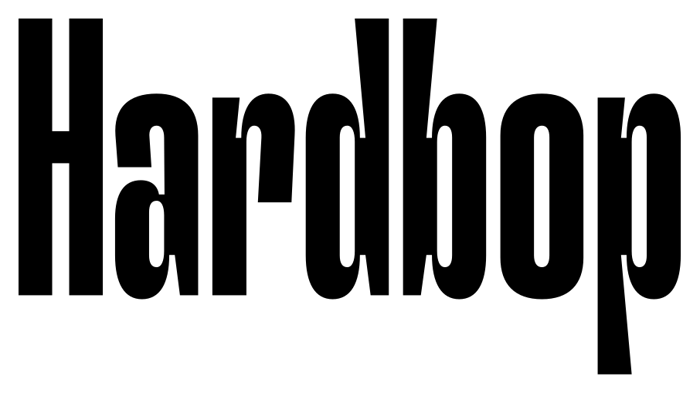 Hardbop font preview
