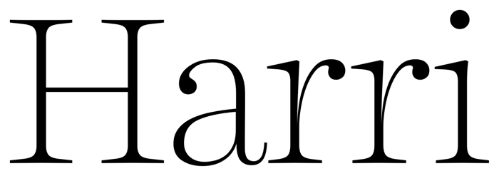 Harri font preview