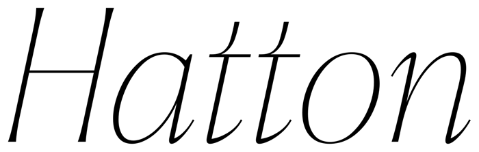 Hatton font preview