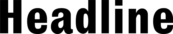 Headline font preview