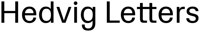 Hedvig Letters font preview