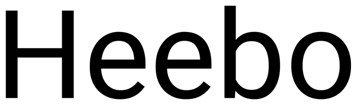 Heebo font preview