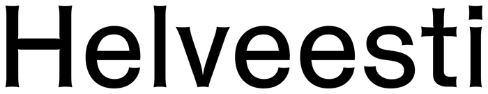 Helveesti font preview