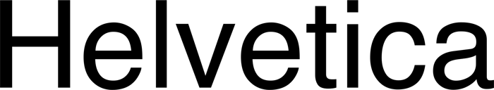 Helvetica font preview