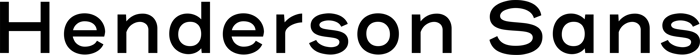 Henderson Sans font preview