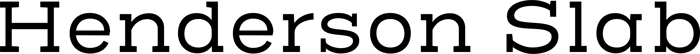 Henderson Slab font preview