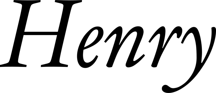 Henry font preview