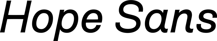 Hope Sans font preview