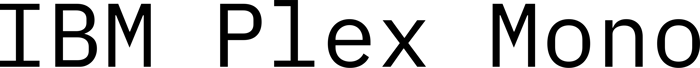IBM Plex Mono font preview